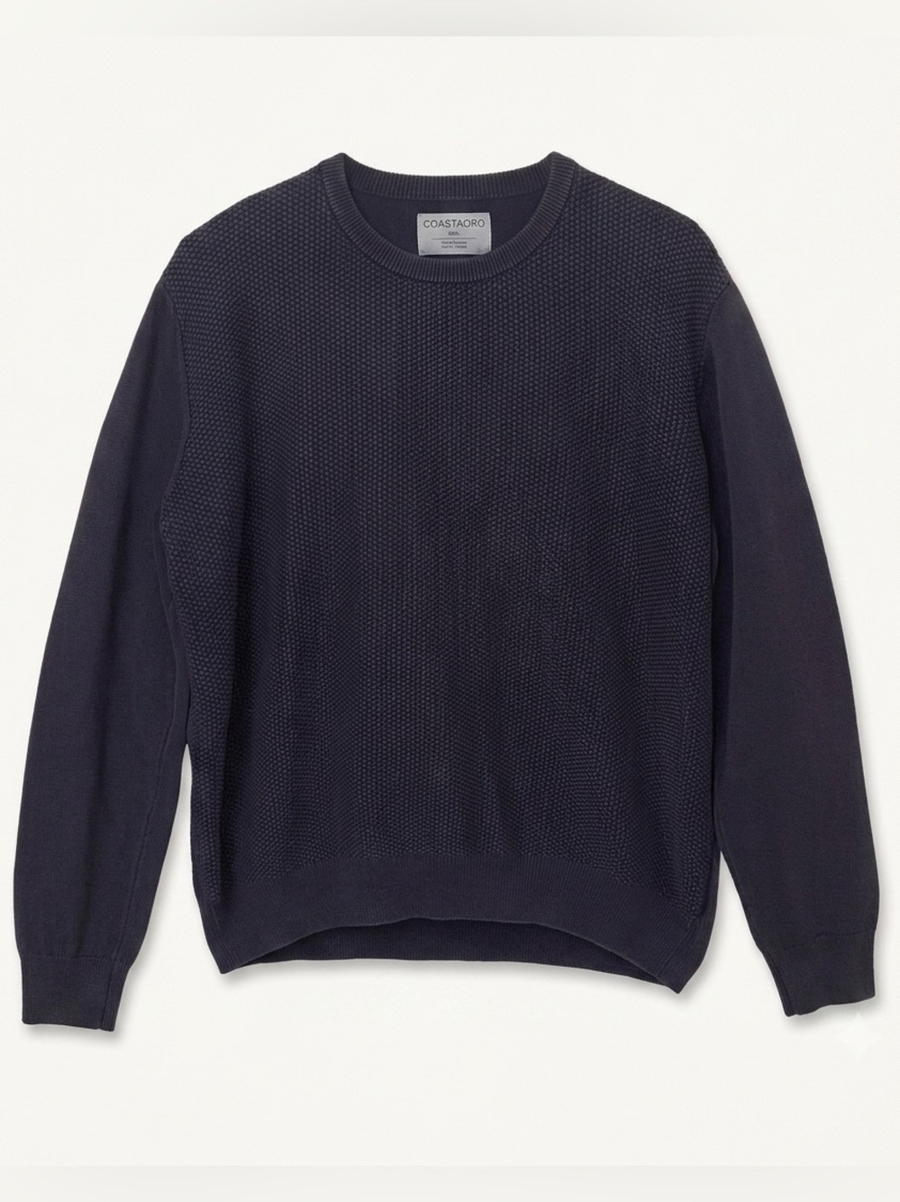 Coastaoro Sorenson Men’s XL Long Sleeve Navy Blue Textured Sweater